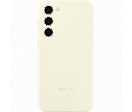 Husa Originala Samsung Galaxy S24 din Silicon Crem