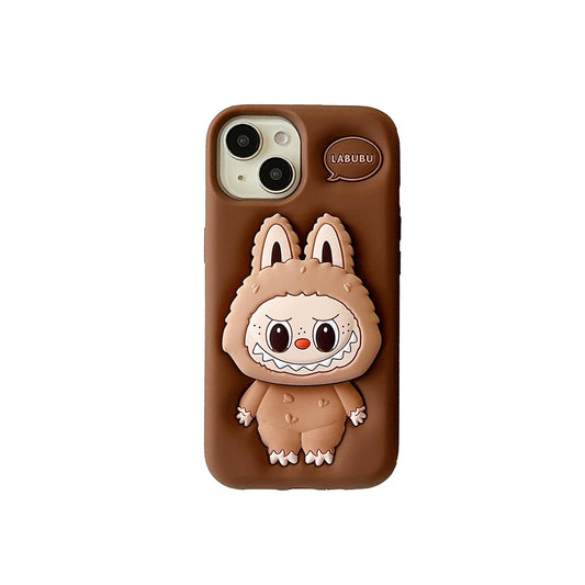 Husă Kawaii Labubu pentru iPhone 14 Pro ,Brown