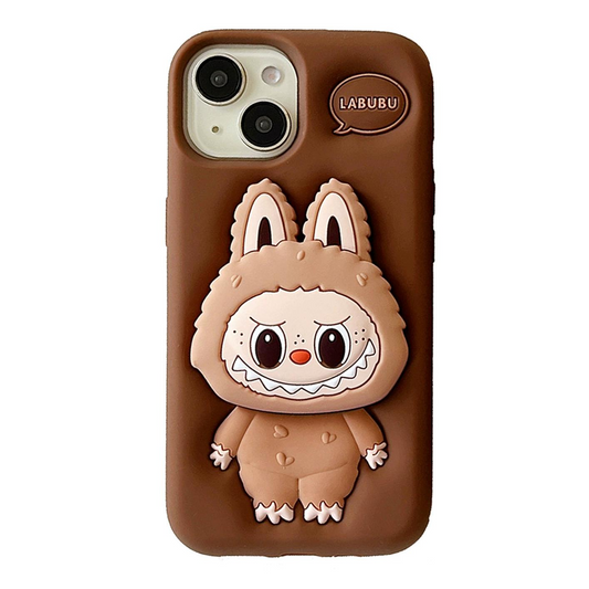 Husă iPhone 13 Kawaii Labubu, Brown