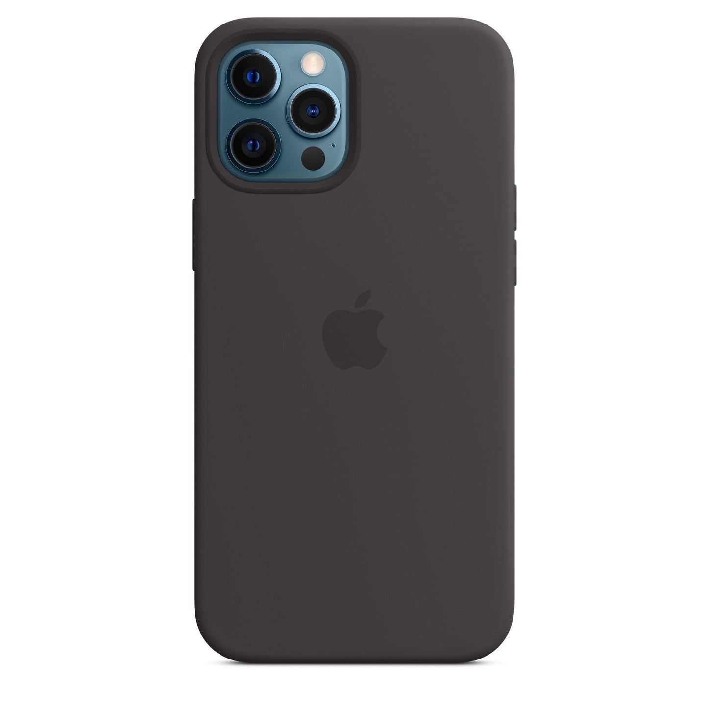 Husa de protectie Apple cu MagSafe pentru iPhone 12, Silicon - Culoare Black