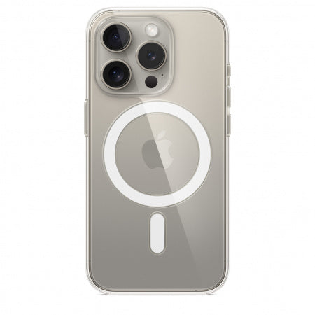 Husa de protectie Apple cu MagSafe pentru iPhone 15 Pro, Transparent