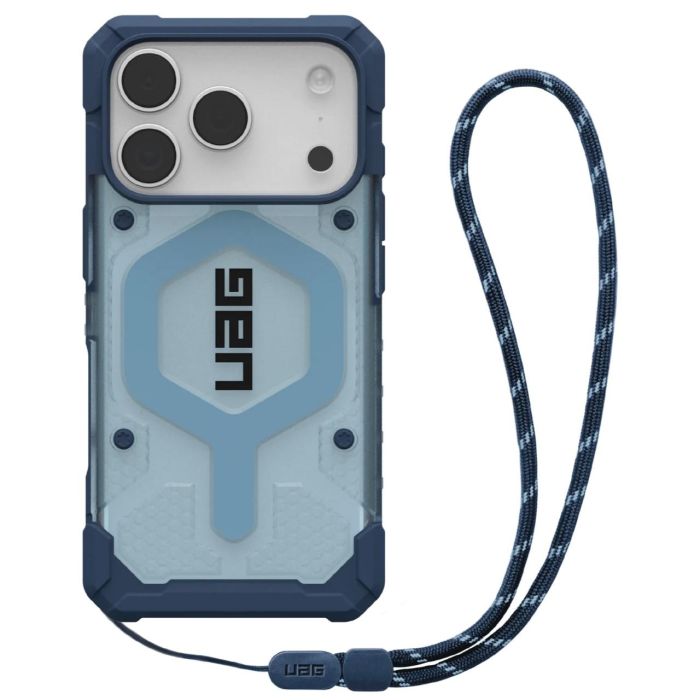 Husa UAG Pathfinder Clear MagSafe pentru iPhone 17 Pro, Blues