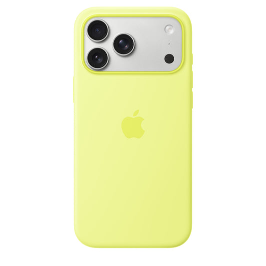 Husa Apple iPhone 17 Pro Silicone cu MagSafe – Neon Yellow