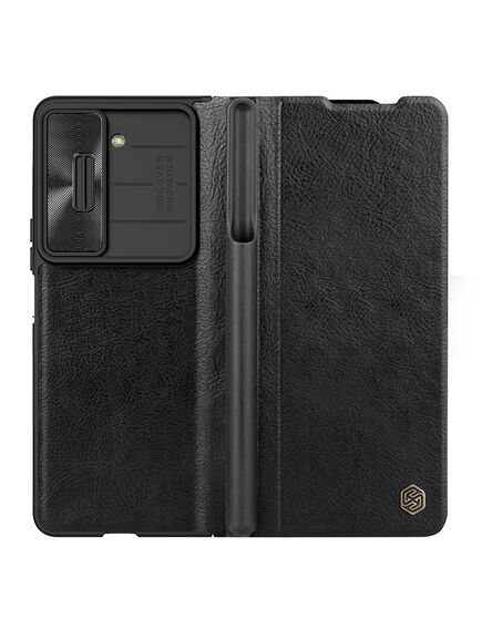 Husa Nillkin, pentru Samsung Galaxy Z Fold 5, Piele cu Protectie Camere