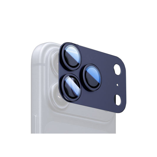 Folie Camere iPhone 18 Pro Max - KIT, FullGlue Cover, Metallic, Blue