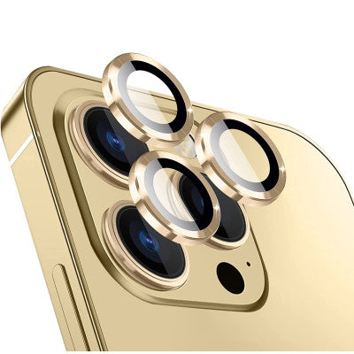 Folie camera Individuale Gold iPhone 12 Pro din Sticla securizata