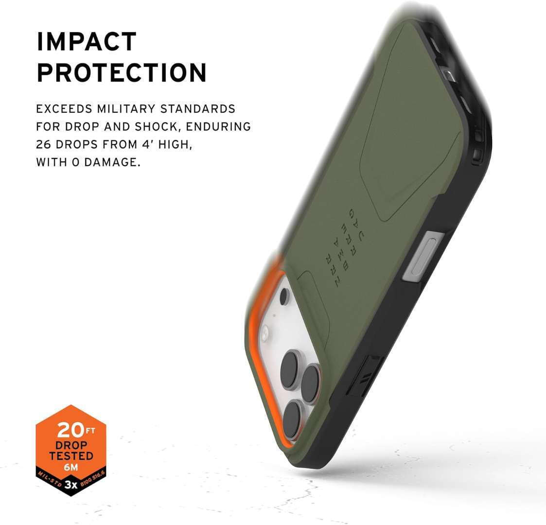 Husa iPhone 17 Pro UAG Civilian MagSafe,Olive