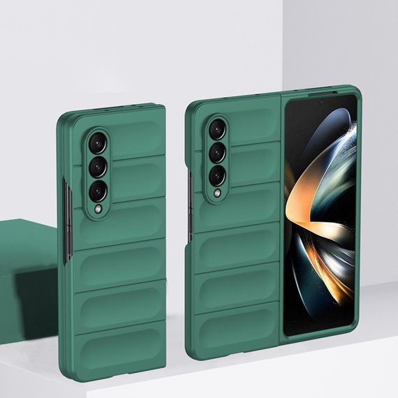 Husa Stripe - Samsung Z Fold6 - Matte, ShockProof, Dark Green