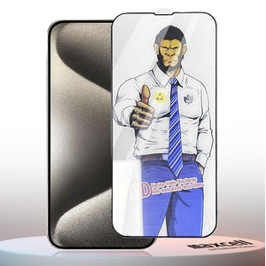 Folie Clear iPhone 17 Pro Max – AntiStatic Glass, AntiDust, Black Frame