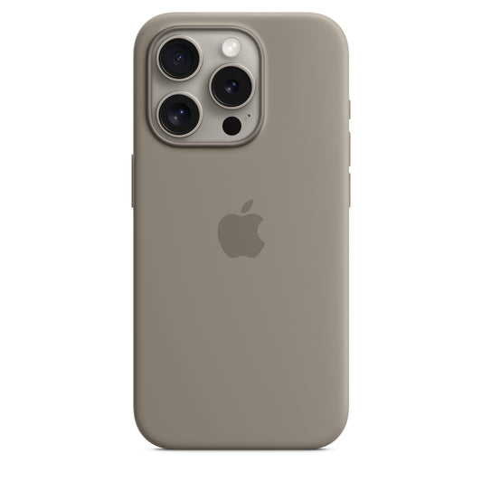 Husa iPhone 15 Pro Silicon cu MagSafe ,Clay