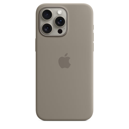 Husa iPhone 15 Pro Max, Silicon cu MagSafe Clay