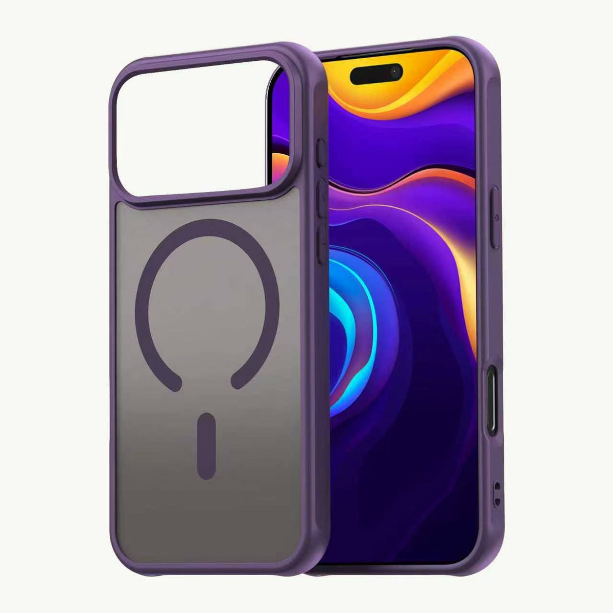 Husă iPhone 18 Pro Max MagFrost cu MagSafe, Purple, finisaj mat