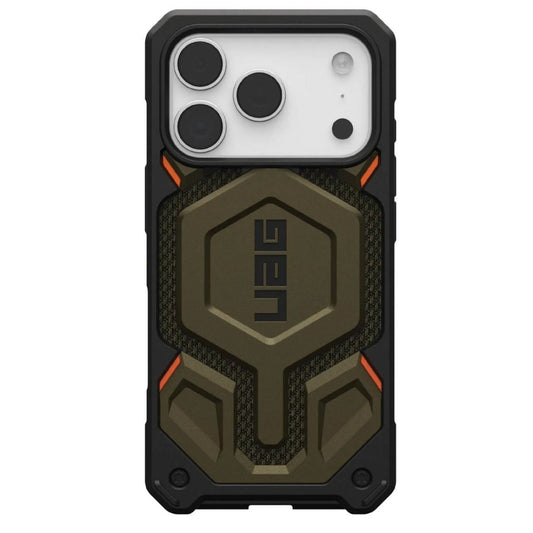Husa iPhone 17 Pro, UAG Monarch Pro Kevlar cu MagSafe, Element Green