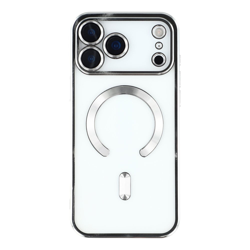 Husă iPhone 18 Pro Max Plating MagCase cu MagSafe, Silver