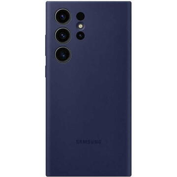 Husa Originala Samsung Galaxy S23 Ultra din Silicon Albastru