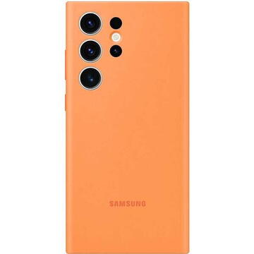Husa Originala Samsung Galaxy S22 Ultra din Silicon Orange