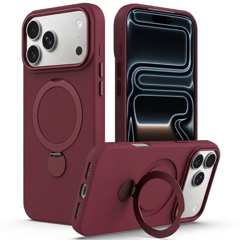 Husă SoftRing UltraSoft MagCase cu stand, Wine Red