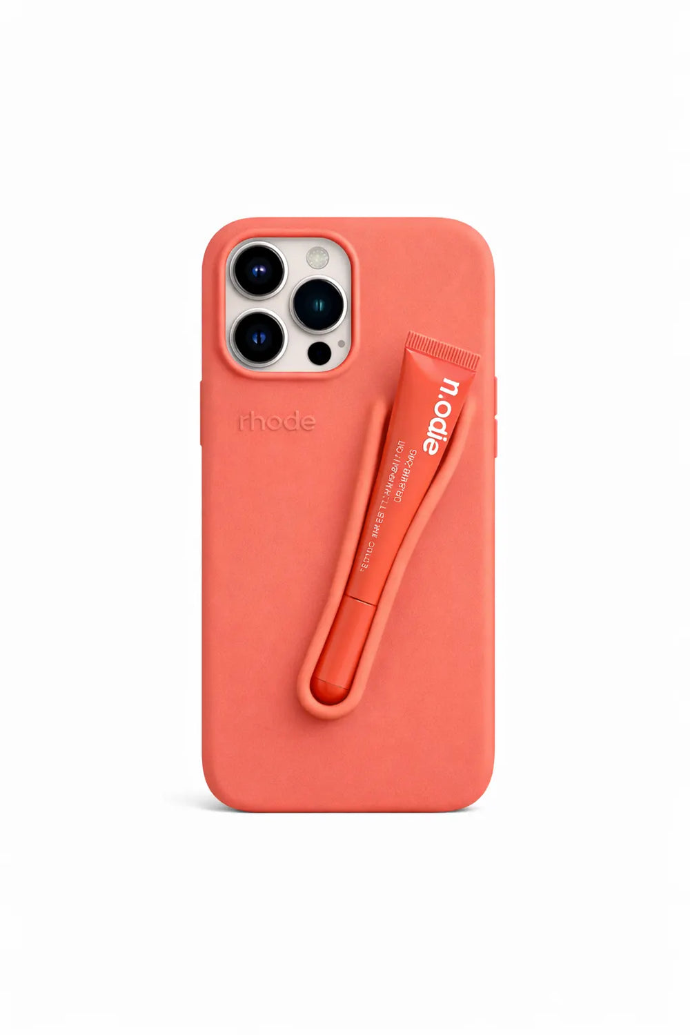 Husa iPhone 15 Pro Rhode, culoare Peach + luciu inclus