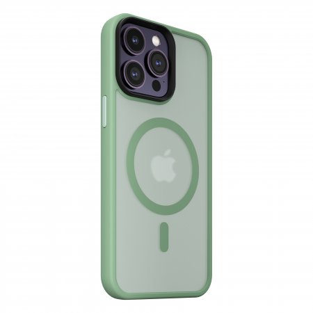 Husa pentru iPhone 14 Pro, cu MagSafe, Mist Shield Case Pistachio - mag-genius-accesorii