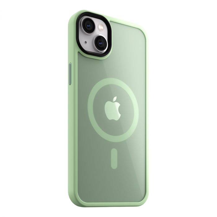 Husa iPhone 14 Plus cu MagSafe - Mist Shield  Pistachio