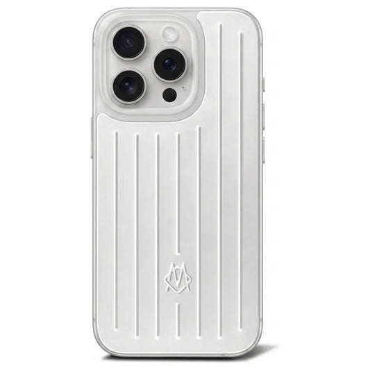 Husă iPhone 15 Pro Max Rimowa din aluminiu, Silver