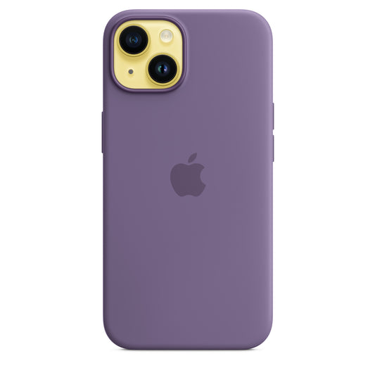 Husa de protectie Apple cu MagSafe pentru iPhone 14 Plus, Silicon Iris