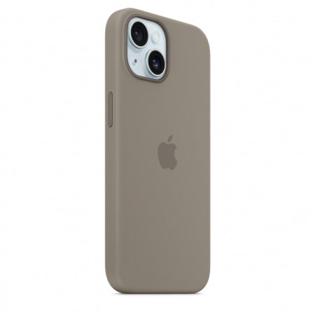 Husa de protectie Apple Silicon cu MagSafe pentru iPhone 15 ,Clay