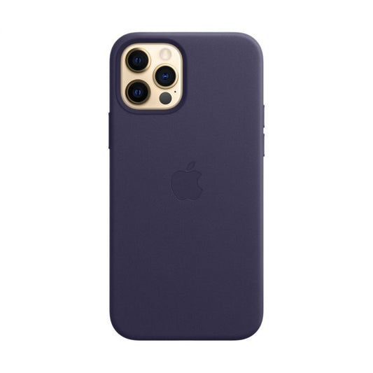 Husa de protectie Apple cu MagSafe pentru iPhone 12 Pro Max , Piele - Culoare Deep Violet