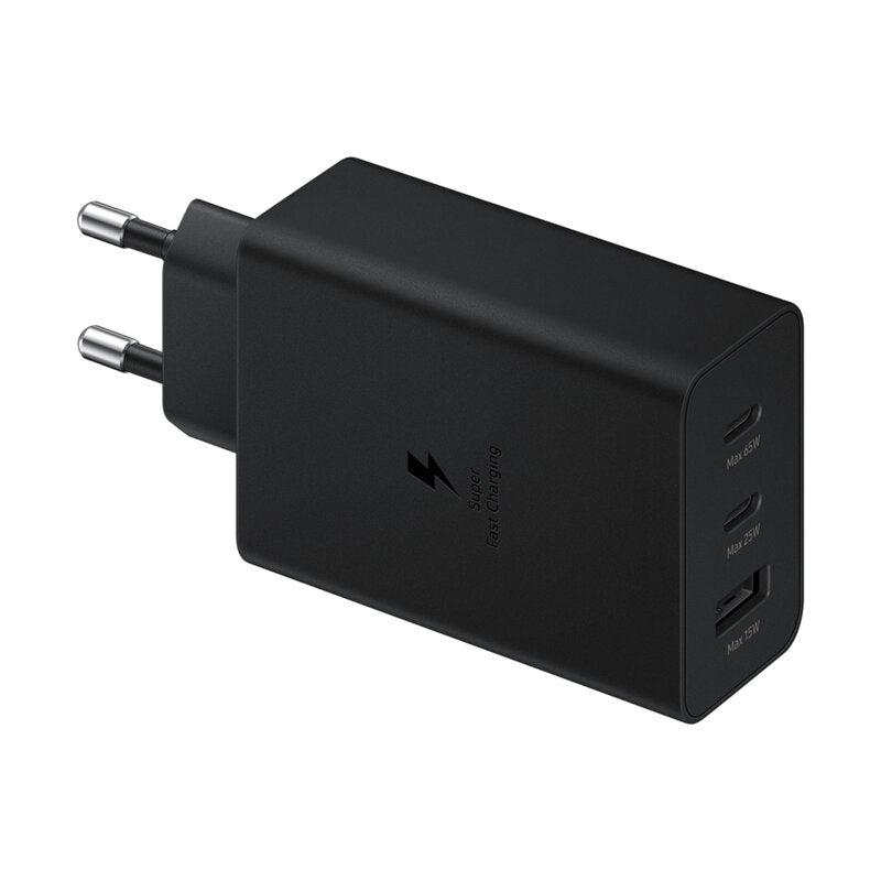 Incarcator priza Original SAMSUNG , 2xUSB-C, 1xUSB-A, 65W, negru