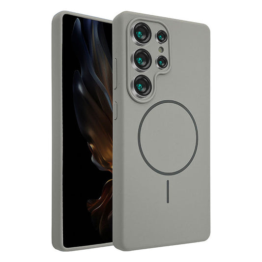 Husă Samsung Galaxy S25 Ultra, MagThin Smooth Soft cu MagSafe, Grey