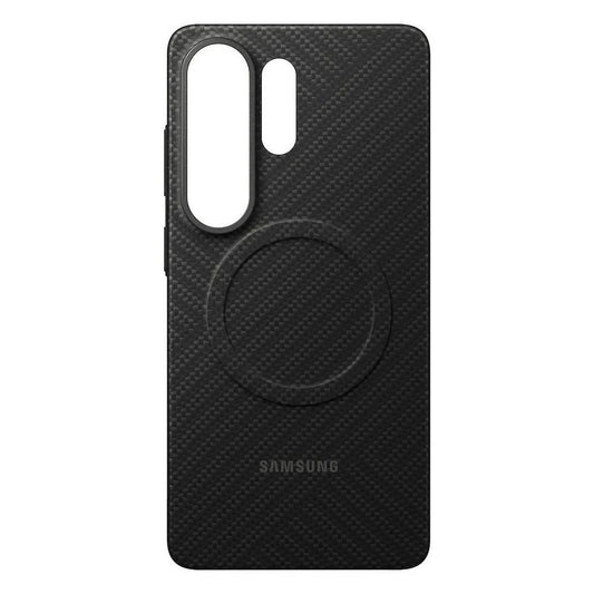 Husă Samsung Galaxy S26 Ultra, Carbon Magnet Case cu MagSafe, Negru