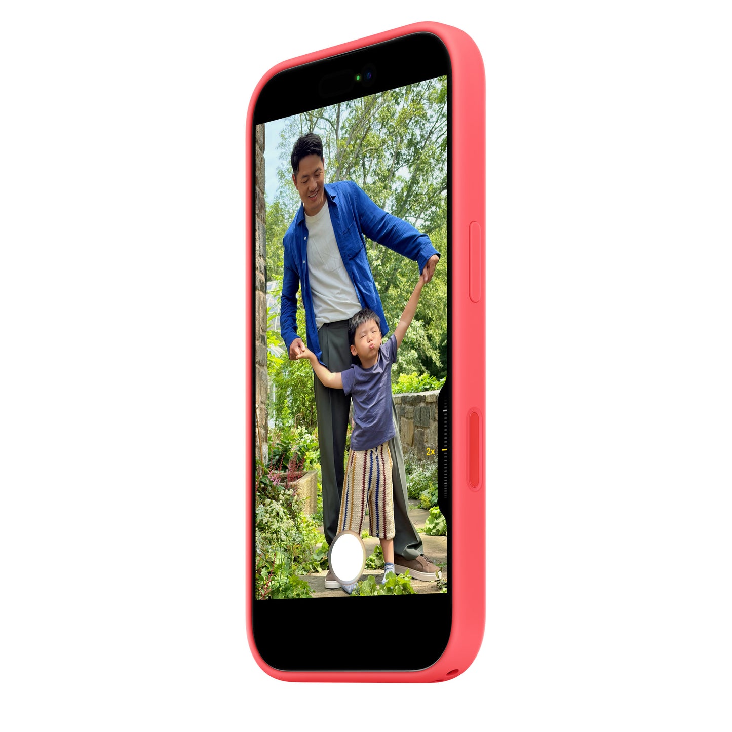 Husa iPhone 17  Silicon with MagSafe – Bright Guava