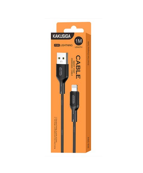 Cablu Incarcare si Date, 2.4A, USB-A la Lightning, 1m | BLACK - mag-genius-accesorii