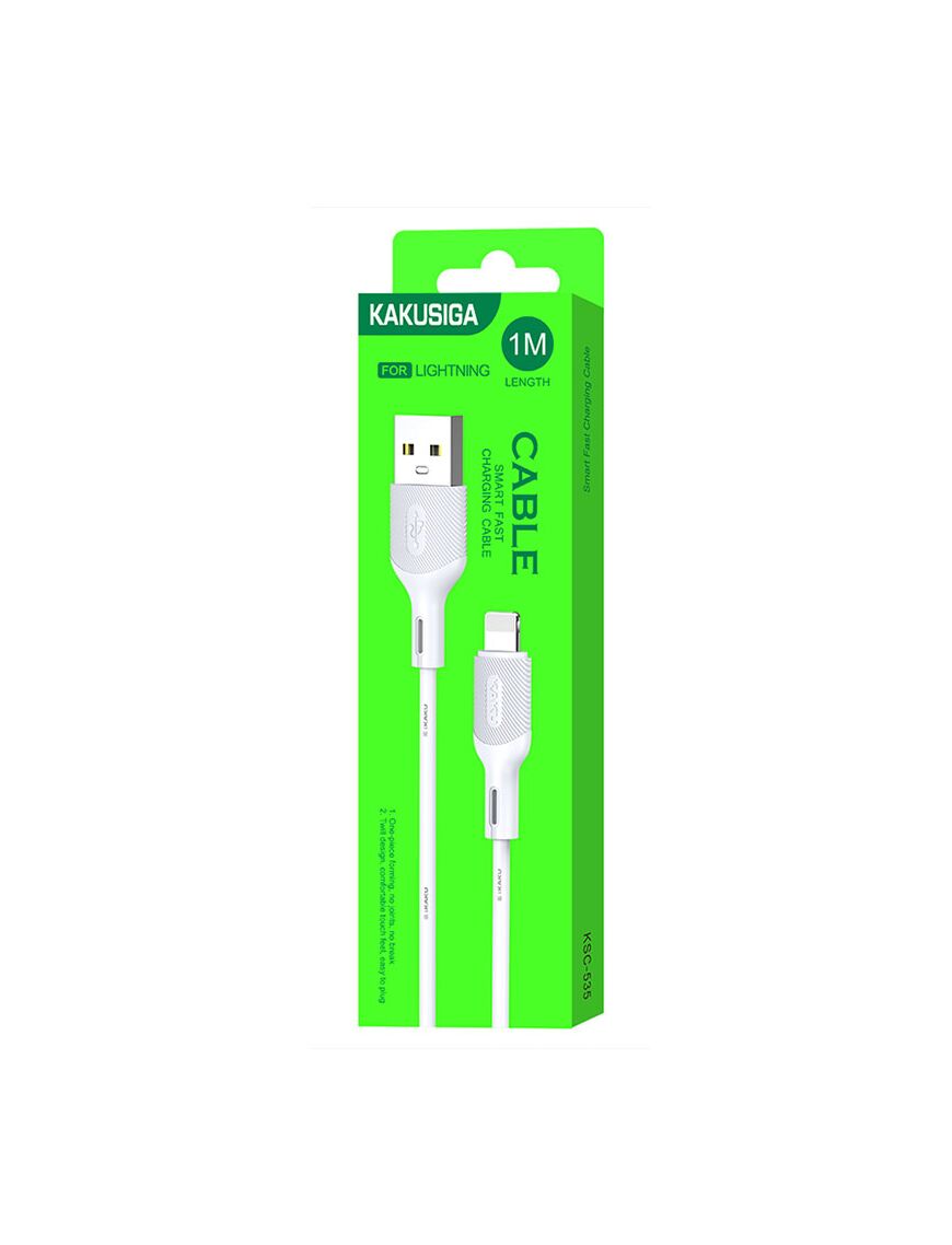 Cablu Incarcare si Date, 2.4A, USB-A la Lightning, 1m | WHITE - mag-genius-accesorii