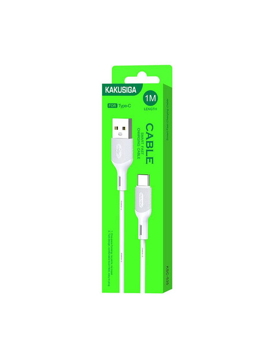 Cablu Incarcare si Date, 2.4A, USB-A la USB-C, 1m | WHITE - mag-genius-accesorii