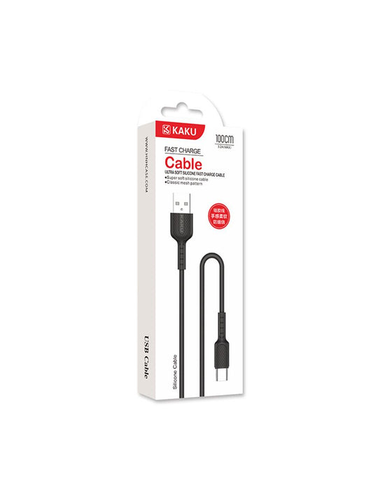 Cablu Incarcare si Date pentru Samsung, 3,2A, USB-A la USB-C, 1m | BLACK - mag-genius-accesorii