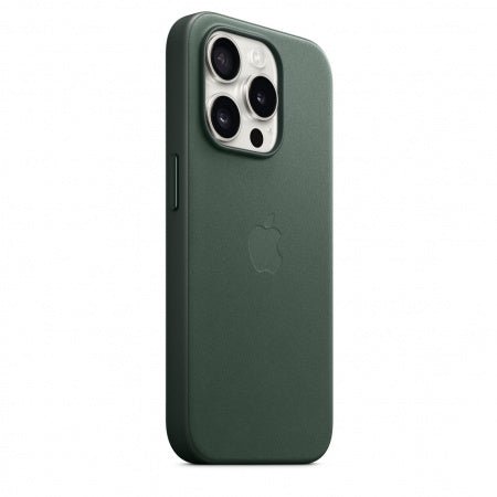 Husa de protectie Apple FineWoven cu MagSafe pentru iPhone 15 Pro Max, Evergreen - mag-genius-accesorii