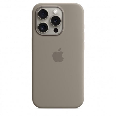 Husa de protectie Apple Silicon cu MagSafe pentru iPhone 15 Pro Max,Clay - mag-genius-accesorii