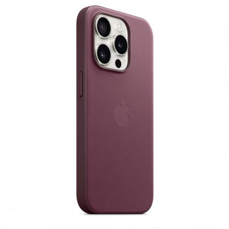 Husa de protectie Apple FineWoven cu MagSafe pentru iPhone 15 Pro, Mulberry - mag-genius-accesorii