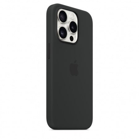 Husa de protectie Apple Silicon cu MagSafe pentru iPhone 15 Pro Max Midnight - mag-genius-accesorii