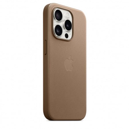 Husa de protectie Apple FineWoven cu MagSafe pentru iPhone 15 Pro, Taupe - mag-genius-accesorii