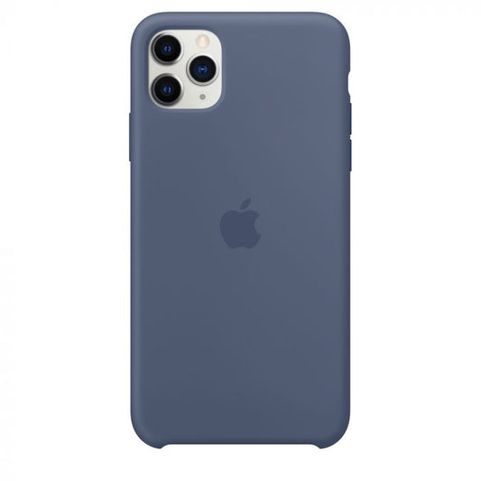 Husa de protectie Apple pentru iPhone 11 Pro Max, Silicon - Culoare Linen Blue - mag-genius-accesorii
