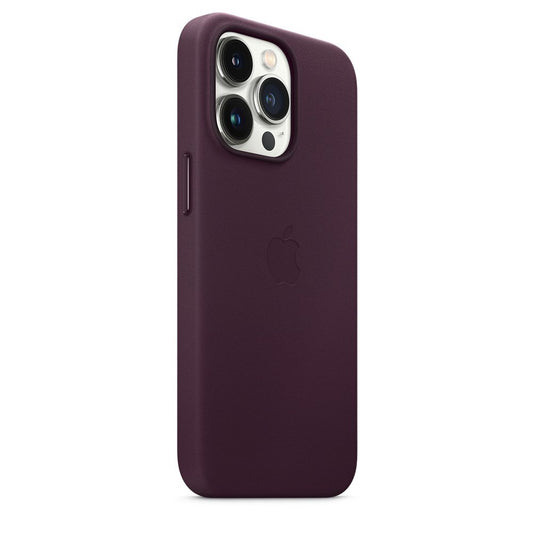Husa de protectie Apple cu MagSafe pentru iPhone 13 Pro Max , Piele - Culoare Dark Cherry - mag-genius-accesorii