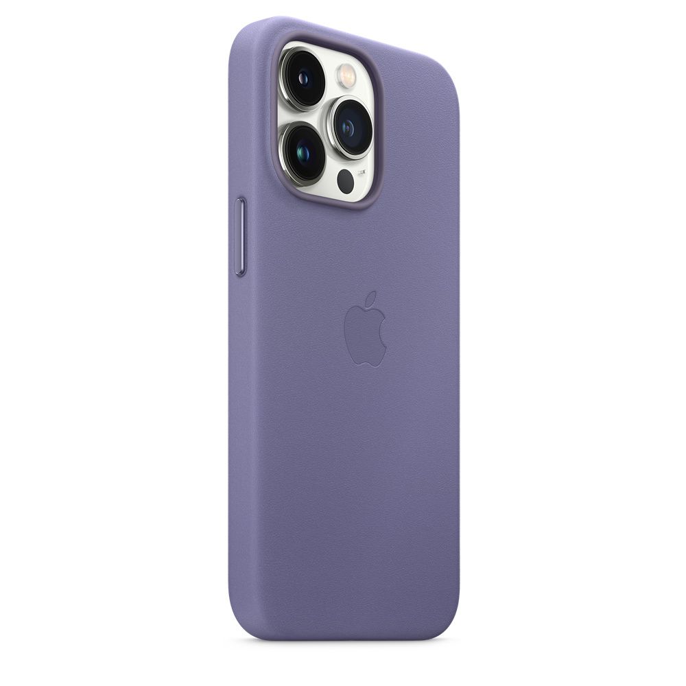Husa de protectie Apple cu MagSafe pentru iPhone 13 Pro , Piele - Culoare Wisteria - mag-genius-accesorii