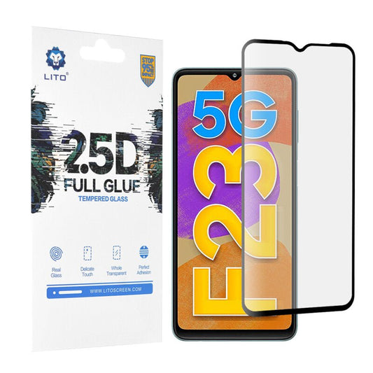 Folie sticla Samsung Galaxy F23 Lito 2.5D Full Glue, negru - mag-genius-accesorii