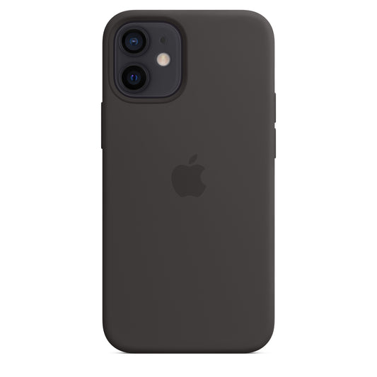Husa de protectie Apple cu MagSafe pentru iPhone 12 Mini, Silicon - Culoare Black