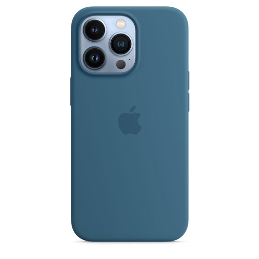 Husa iPhone 13 Pro Apple cu MagSafe, Silicon - Culoare Blue Jay
