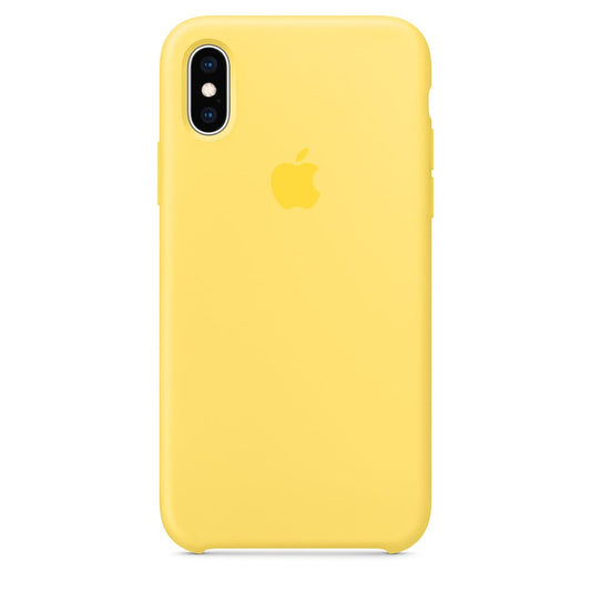 Husa de protectie Apple pentru iPhone X / XS, Silicon - Culoare Canary Yellow - mag-genius-accesorii