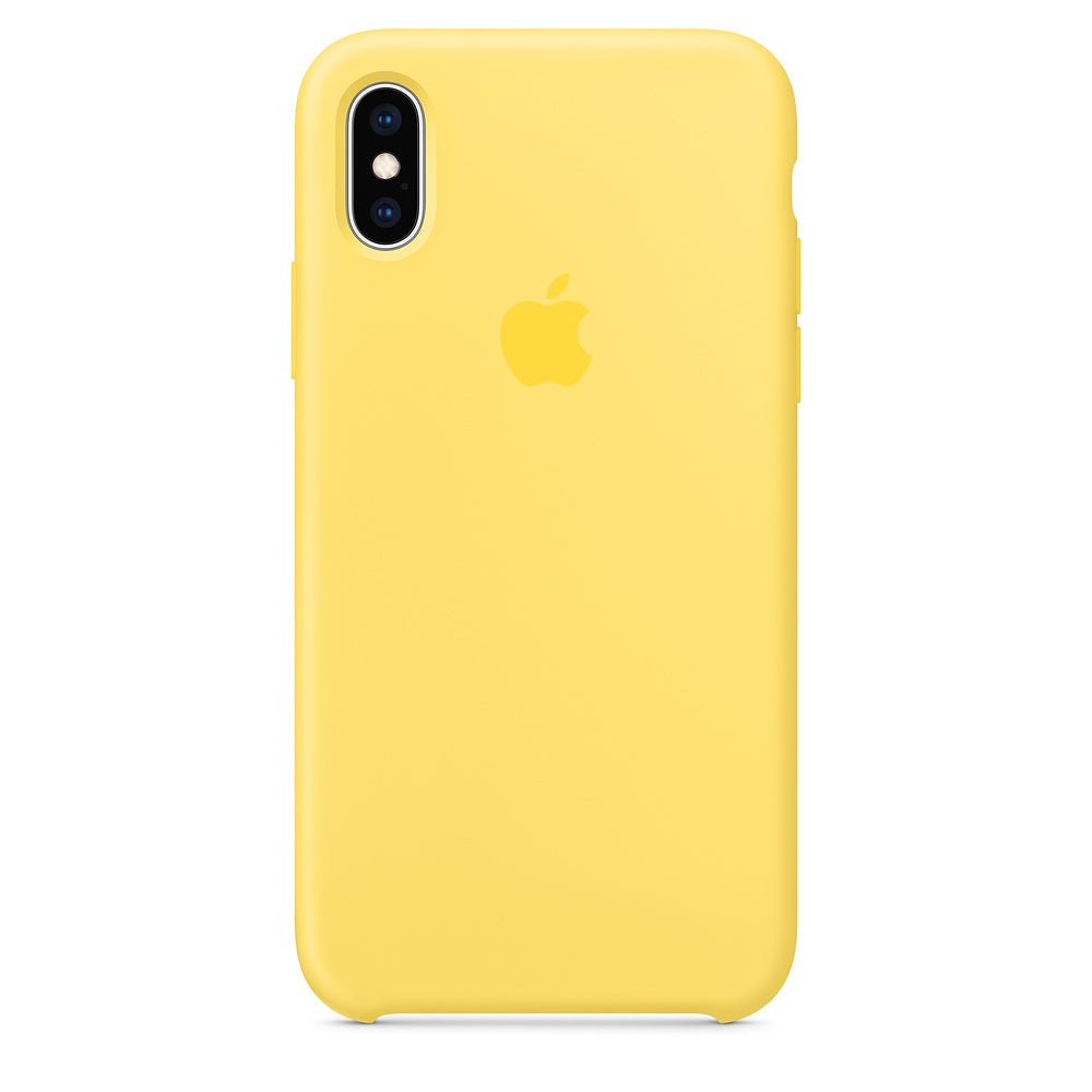 Husa de protectie Apple pentru iPhone XS Max, Silicon - Culoare Canary Yellow - mag-genius-accesorii