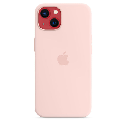 Husa de protectie Apple cu MagSafe pentru iPhone 13 Mini, Silicon - Culoare Chalk Pink - mag-genius-accesorii